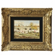 Jose Lupiañez y Carrasco (1864-1933) ‘Washerwomen on the Bridge of Segovia’