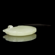 Colgante de jade blanco tallado, s.XX