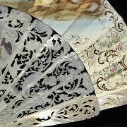 绘有浪漫场景的扇子，19世纪 - 3