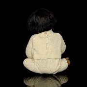 Muñeca de porcelana tipo Hertel, Schwab & Co., Alemania, c. 1910-1915