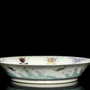 Plato de porcelana esmaltado