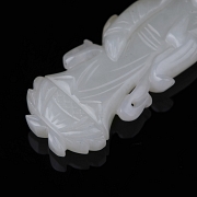 Figura de jade blanco de Hetian 
