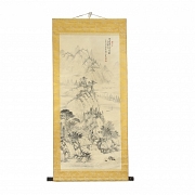 中国画《山景》，20世纪