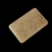 Placa de jade amarillo 