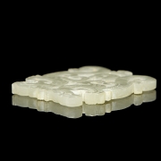 Placa de jade blanco 