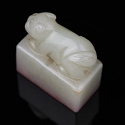 Sello de jade blanco de Hetian