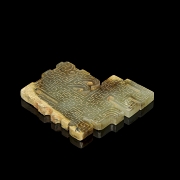 Placa de jade amarillo