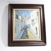 Oleo sobre lienzo Calle de Andalucia - 1