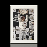 Photograph signed by Johnny Herbert, European Grand Prix, 1999