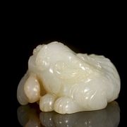 Figura de jade blanco 