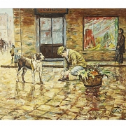 Spanish School (20th century) ‘Way to the Market’, 1973