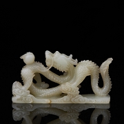 Figura de jade blanco