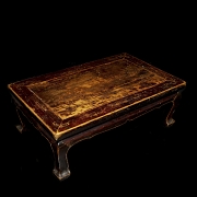 Mesa baja de té de madera, s.XIX-XX