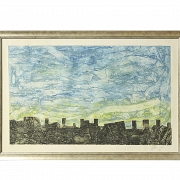 Eduardo Roca Salazar, ‘Choco’ (1949) ‘Urban Landscape’, 1988 - 5