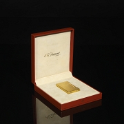 Gold-plated S.T. Dupont lighter, 20th century