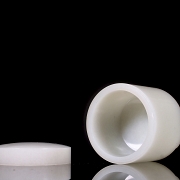 Conjunto caja y anillo de jade blanco de Hetian, dinastía Qing