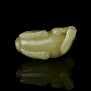 Figura tallada de jade amarillo 