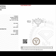 Diamante natural en talla brillante, 0.60 ct, certificado IGI