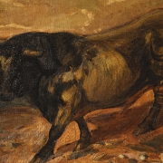 19th-20th Century Spanish School “Toros de Bergel”