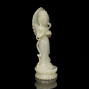 Figura de jade blanco