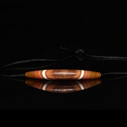 Colgante con cuenta Dizi de ágata, dinastía Liao