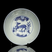 Cuenco de porcelana azul y blanco 