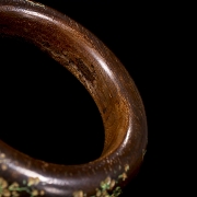 Pareja de brazaletes de madera de agar 