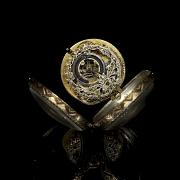 Gilbert A. Paris rose gold pocket watch