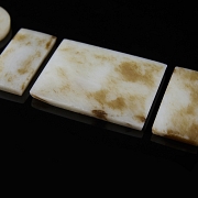 Ornamentos para cinturón de jade tallado, dinastía Ming