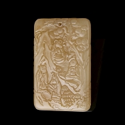 Placa de jade amarillo 