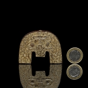 Carved jade amulet ‘Sun God’, Liangzhu culture