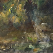 20世纪西班牙画派《花瓶与鲜花》