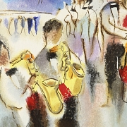 迈克尔·罗森文 Michael Rozenvain （1963）《里维埃拉的音乐家们》 - 3