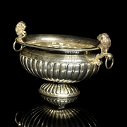 Mexican silver centerpiece with leonine handles, Tane, 20th century