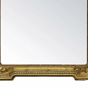 Espejo con marco de madera dorada, s.XX - 2