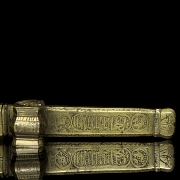 Ottoman travel inkwell with pen holder, 19th century