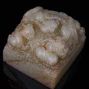 Sello de jade blanco