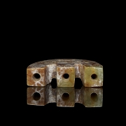 Colgante de jade tallado, cultura Liangzhu