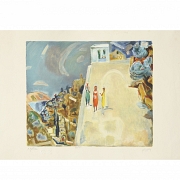 纳胡姆·古特曼（1898-1980）《采法特的女孩们》 Nahum Gutman