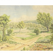 20th century Spanish school ‘Crossroads’, 1944