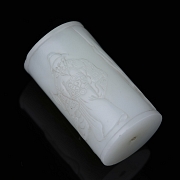 Colgante de jade blanco de Hetian 