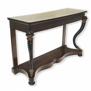 Carved wood console table, Empire style, 20th century - 3