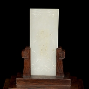 Placa de jade blanco 