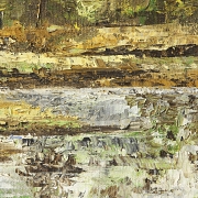 20th century Central European school ‘Landscape with castle’ - 2