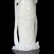 Figura de jade blanco de Hetian 