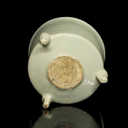 Celadon porcelain censer, Ding style, Qing dynasty - 4
