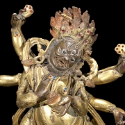 Gilded bronze figure of Mahakala, Qing dynasty