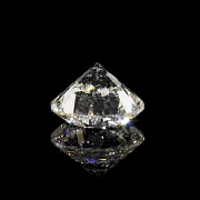 Diamante natural en talla brillante, 2.01 ct, certificado HRD