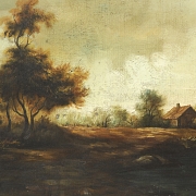 荷兰画派，19-20世纪《石桥风景》 - 3