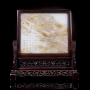 Panel de jade blanco de Hetian